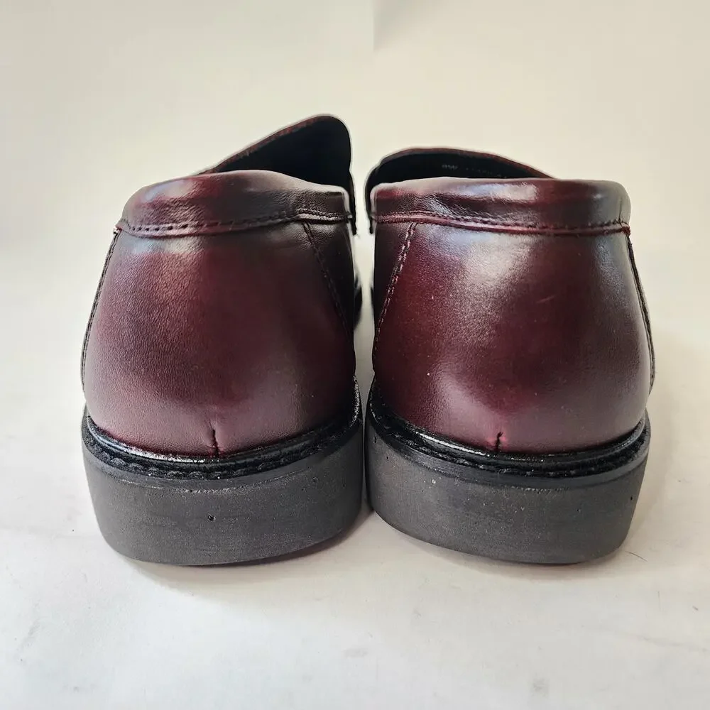 Drew Essex Penny‎ Loafers Men's 9 WIDE Brown Leather Orthopedic Slip-on Shoes